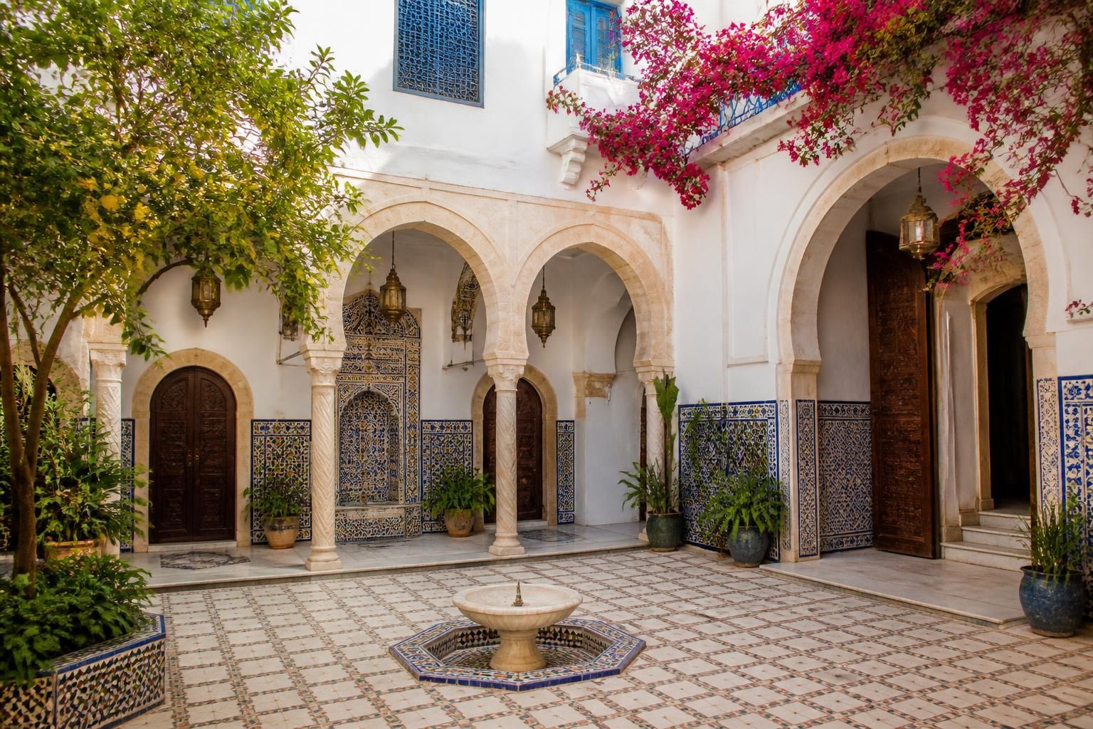 découvrez comment la maison traditionnelle tunisienne incarne l'identité culturelle unique du pays à travers son architecture, ses matériaux et son histoire.
