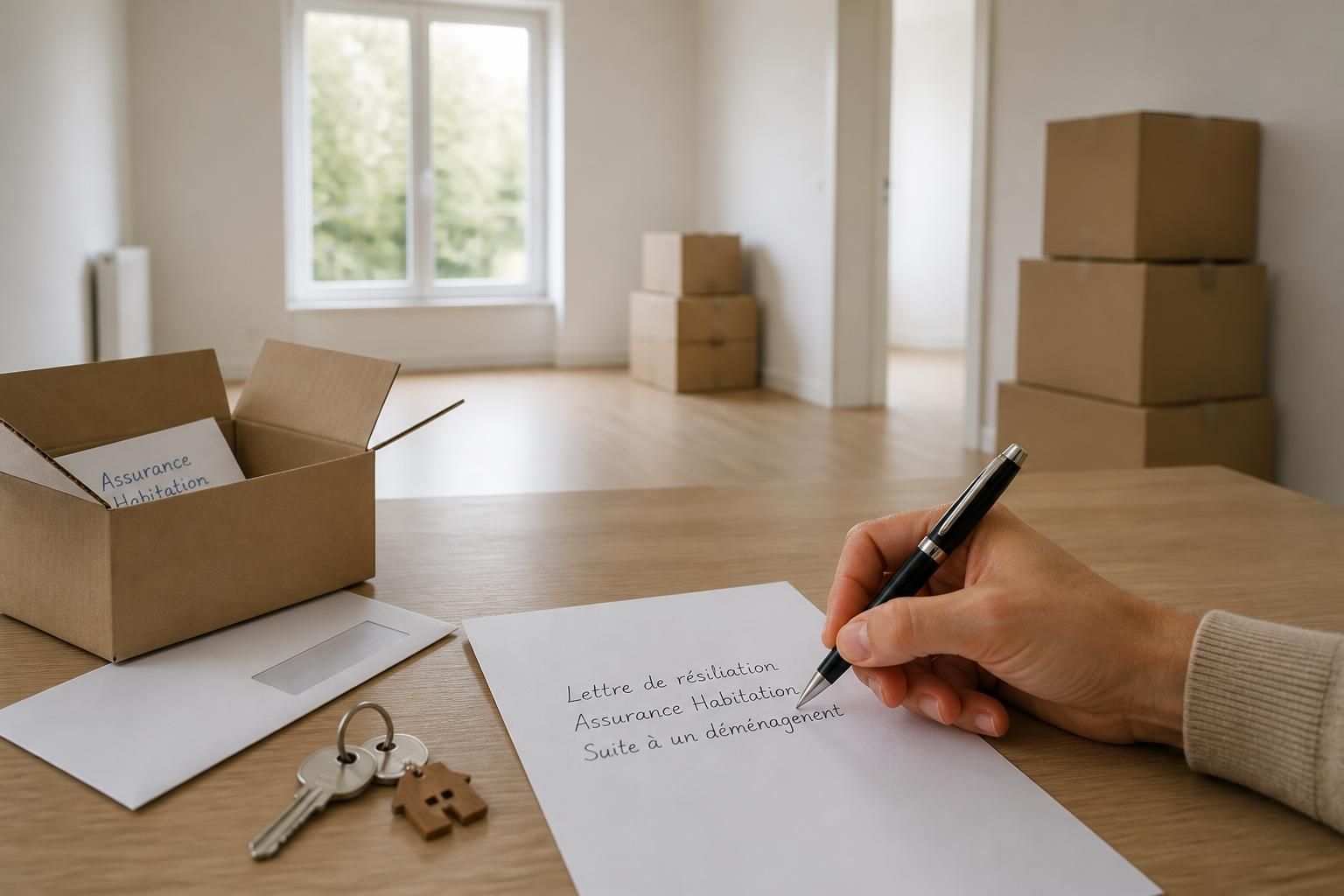 modèle de lettre de résiliation d'assurance habitation à utiliser après un déménagement pour mettre fin à votre contrat en toute simplicité et respecter les délais légaux.